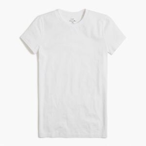 011/ j crew be092 L Vintage slub cotton crewneck tee in white